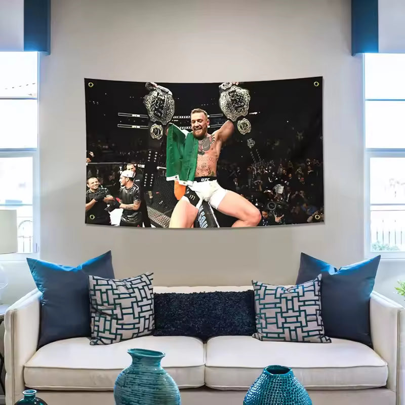 Conor McGregor UFC Double Champ Flag